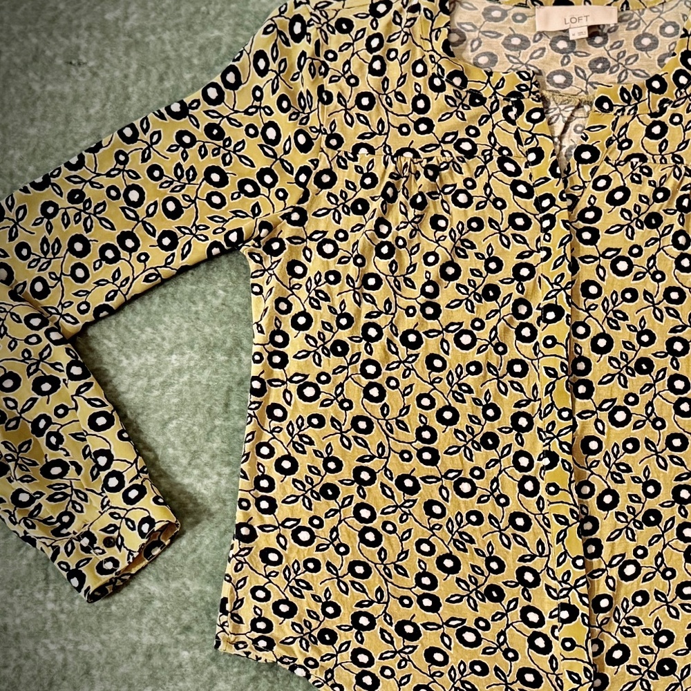 Loft Floral Print Blouse